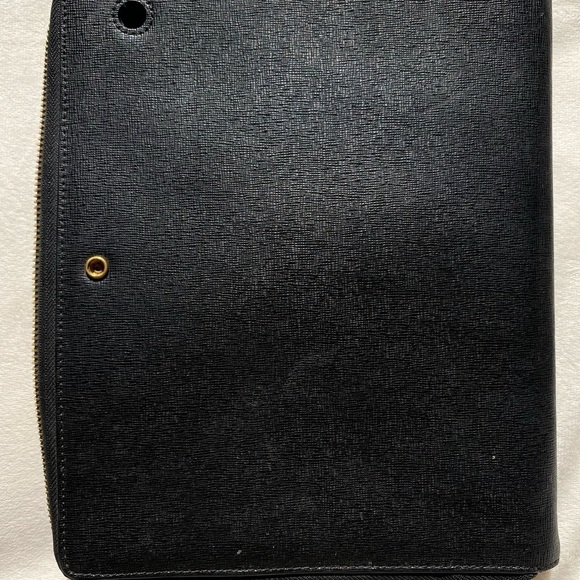 Coach Saffiano Leather iPad Portfolio Case | Black Tablet Sleeve | OS - Picture 5 of 12